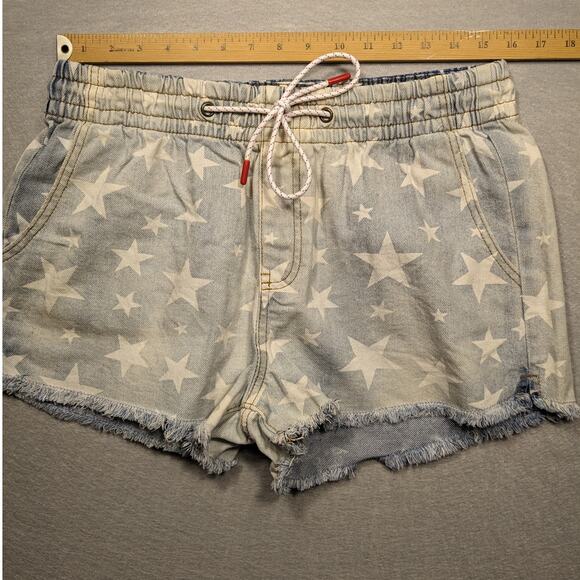 Re-Generation Shorts Women's Large Light Denim Stars Sustainable Y2K‎ - Picture 5 of 11